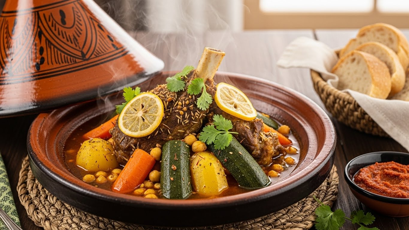 Tajine traditionnel maghrébin - Plats traditionnels maghrébins