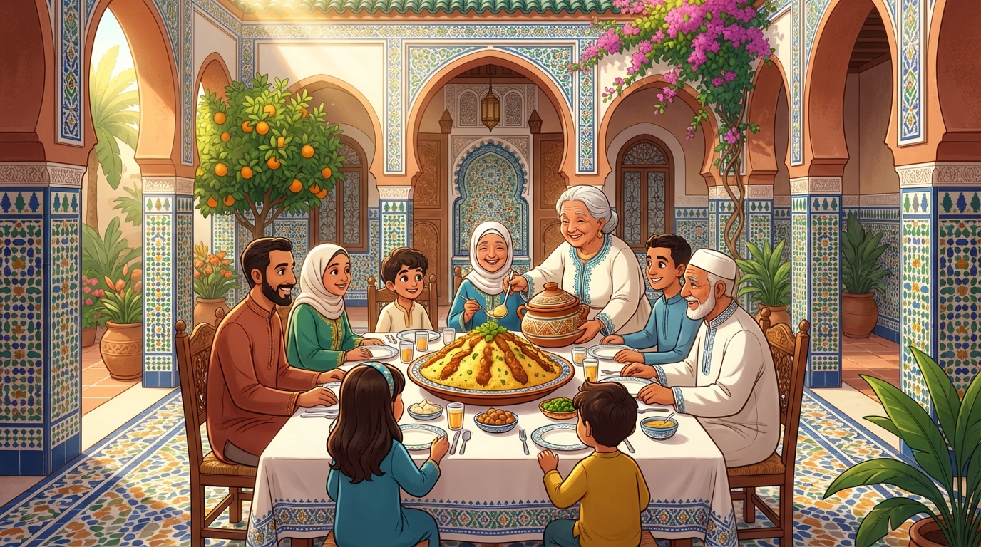Couscous Marocain du Vendredi : Le Secret d'un Rituel Sacré et Gourmand