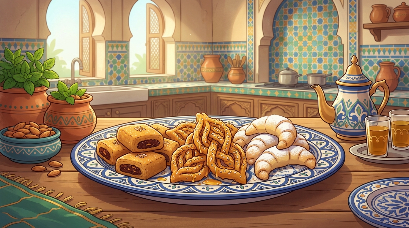 Makrout, Griwech, Tcharek : Le Trio Royal de la Pâtisserie Algérienne Révélé