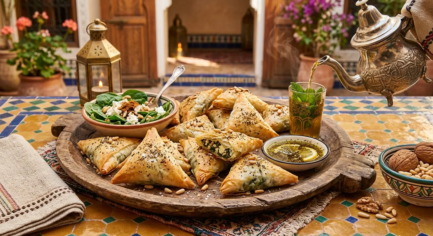 Briouates aux Épinards et Fromage de Chèvre : Recette Marocaine Croustillante