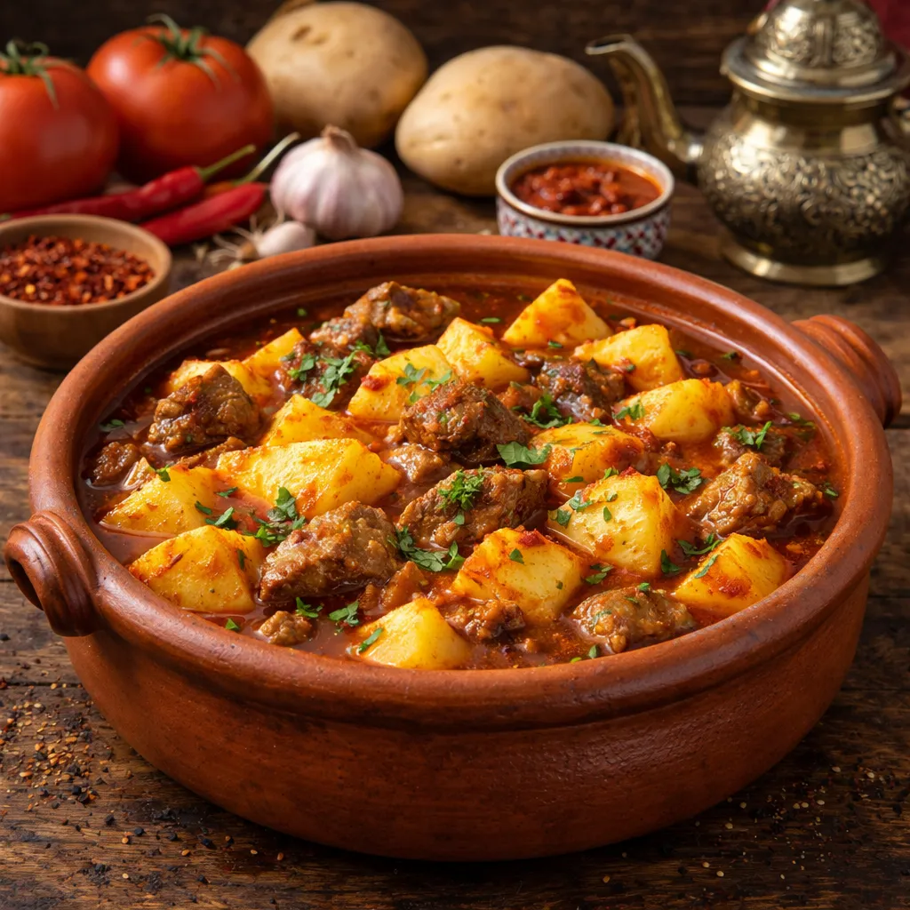 Marqa Batata : Ragoût Tunisien de Pommes de Terre et Viande