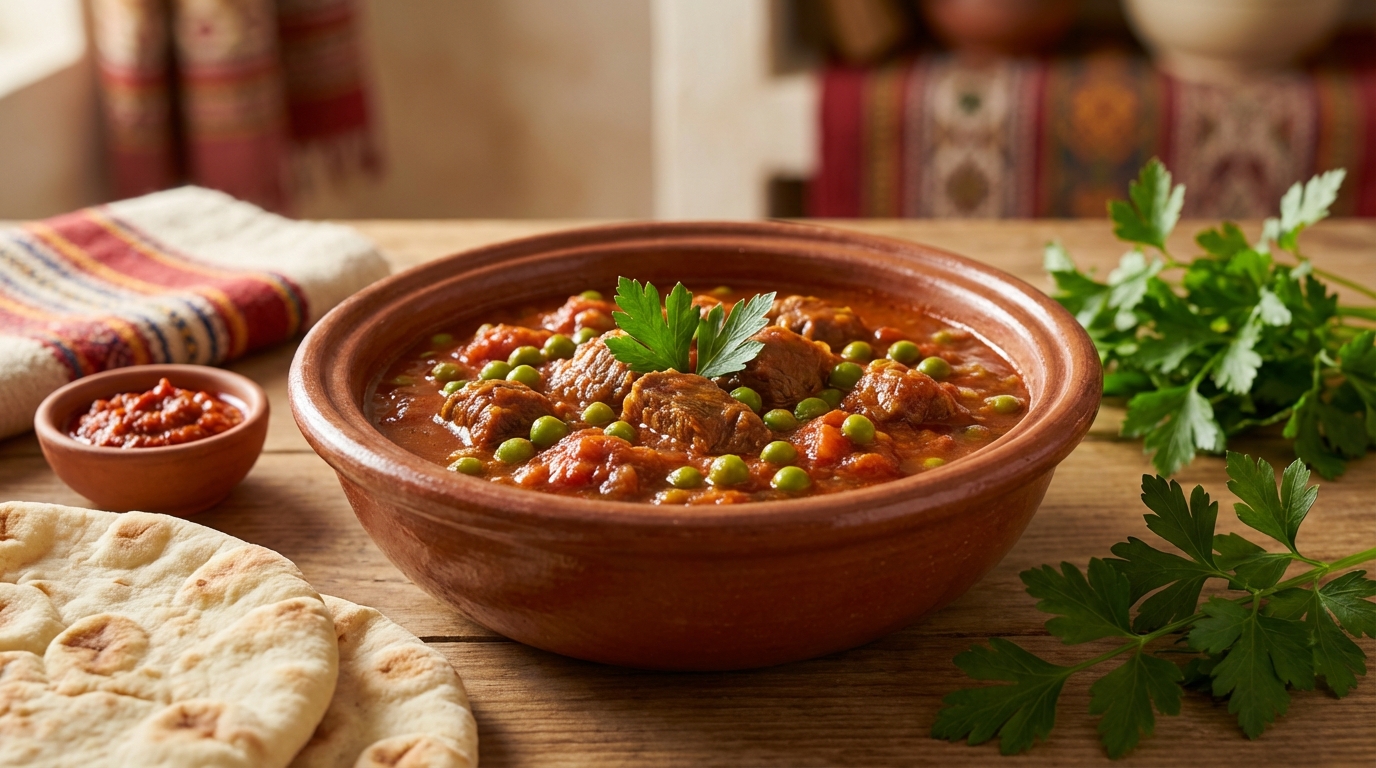 Marqa Jelbena Tunisienne : Recette Authentique aux Petits Pois