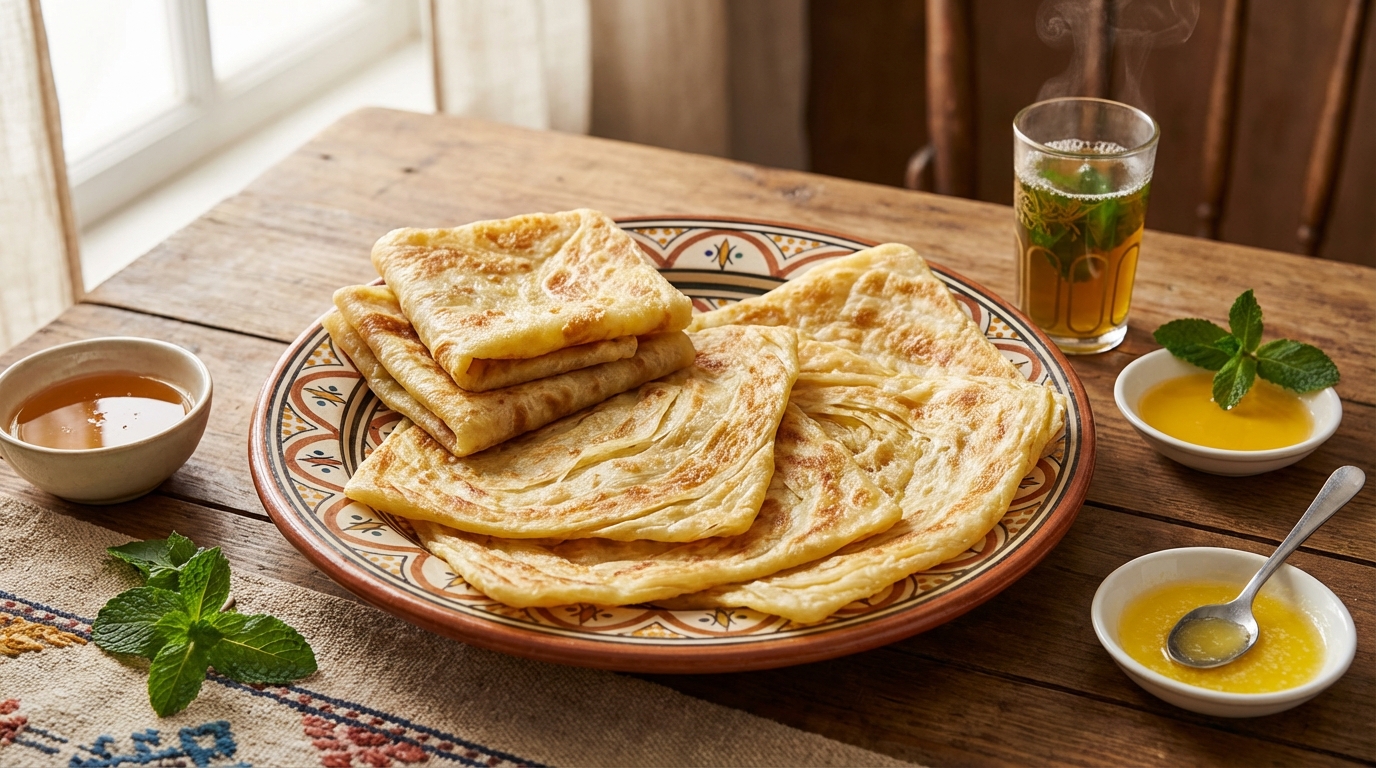 Msemen Marocain Facile : Recette de Crêpe Feuilletée Inratable