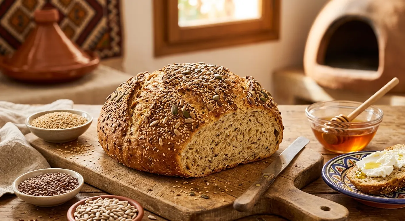 Pain Maison aux Céréales : Recette Tunisienne Facile et Dorée