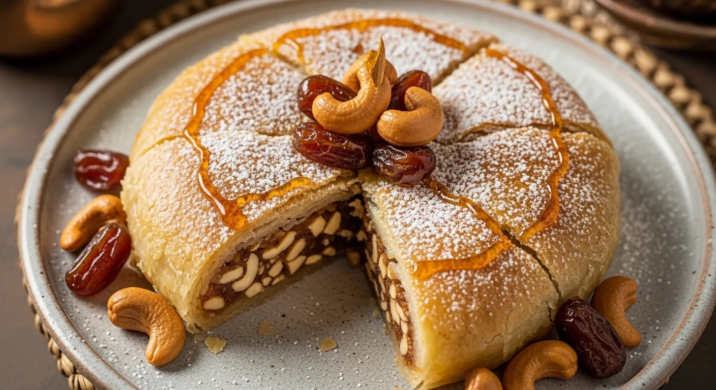 Pastilla Dessert aux Noix de Cajou et Dattes : Recette Innovante Maghrébine