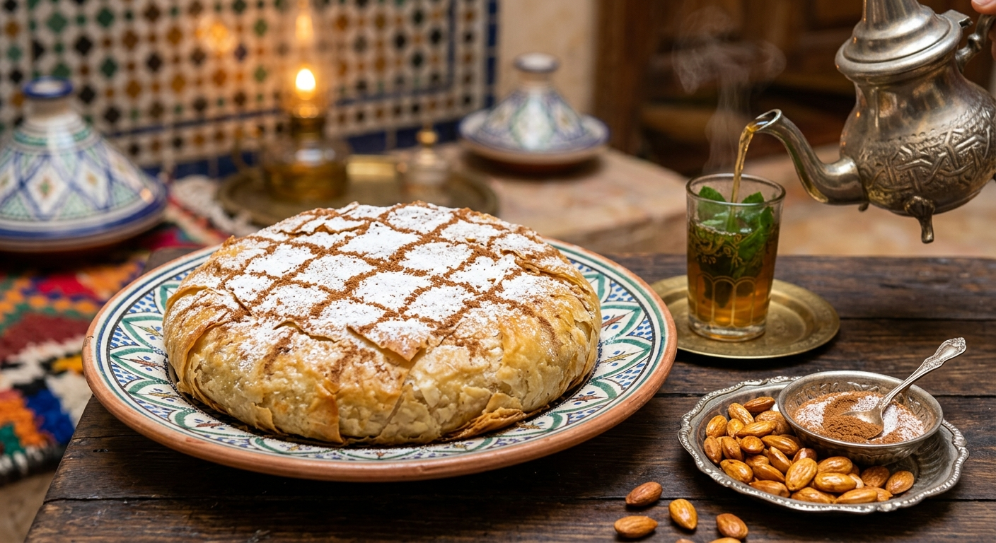 Pastilla Marocaine au Poulet et Amandes : Recette Authentique et Croustillante
