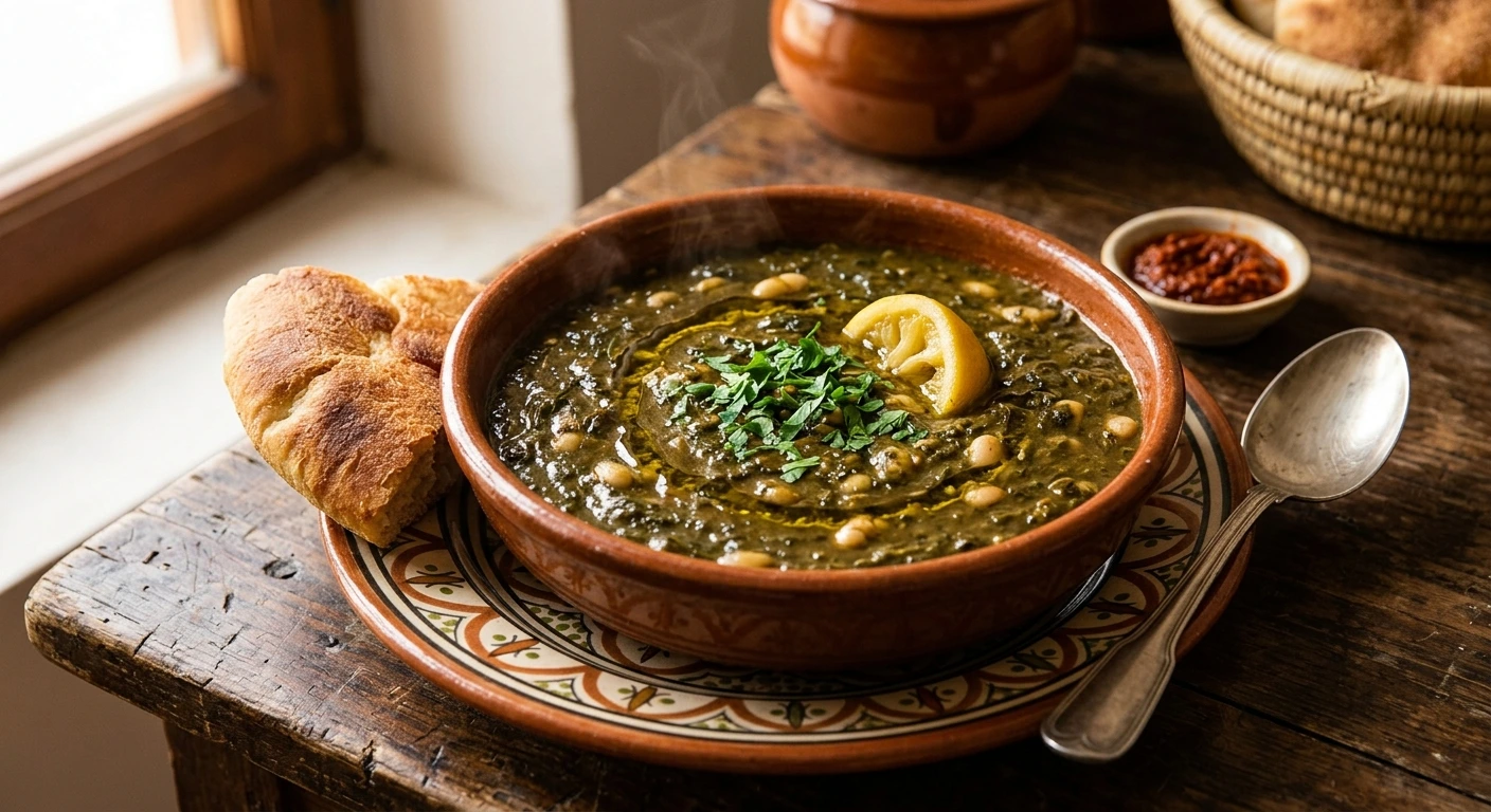 Pkaila Tunisienne aux Épinards et Haricots Blancs : Recette Authentique Traditionnelle