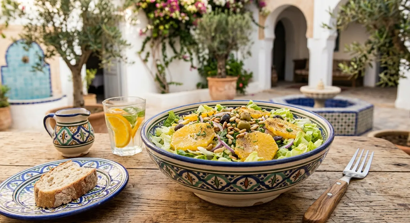 Salade Tunisienne à l&amp;#039;Orange : Fraîcheur Vitaminée Authentique