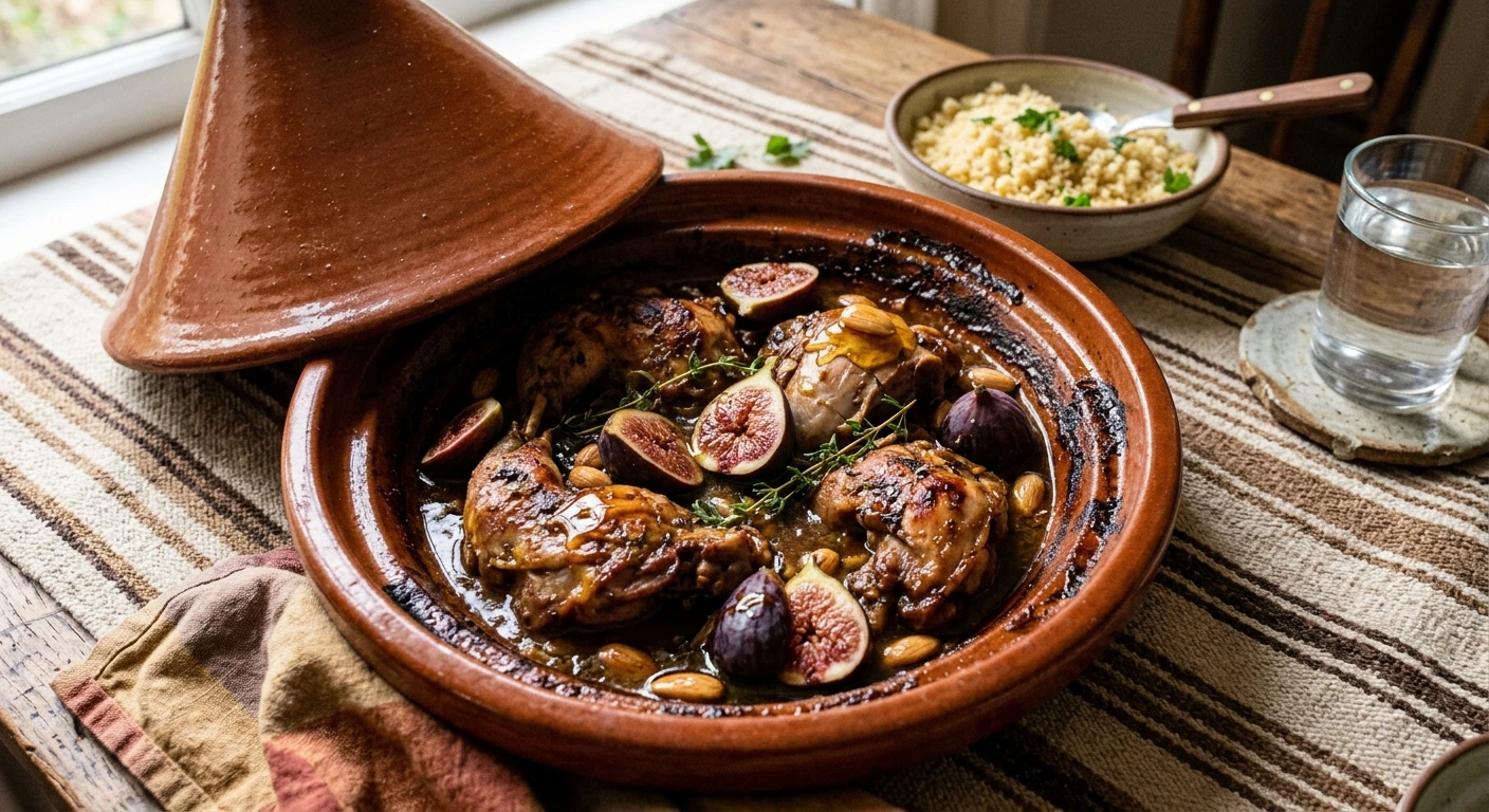 Tajine de Lapin Tunisien aux Figues Fraîches et Miel de Thym : La Recette Authentique